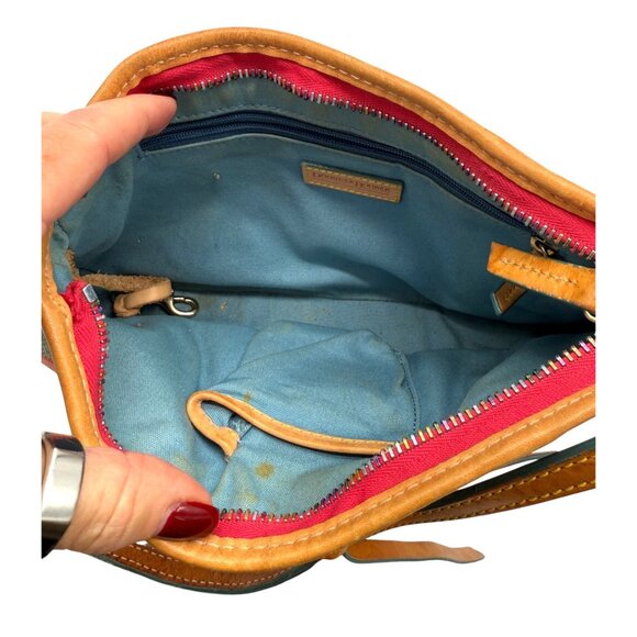 Dooney & Bourke Graffiti Heart Print Canvas Shoulder Bag – Pink Multicolor - Picture 8 of 9